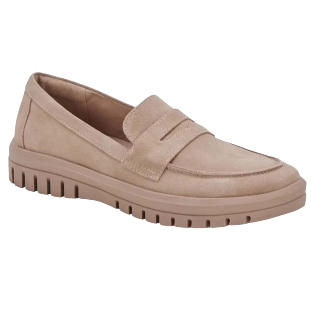 Blondo Tan Suede Frey Waterproof Penny Loafer Women's